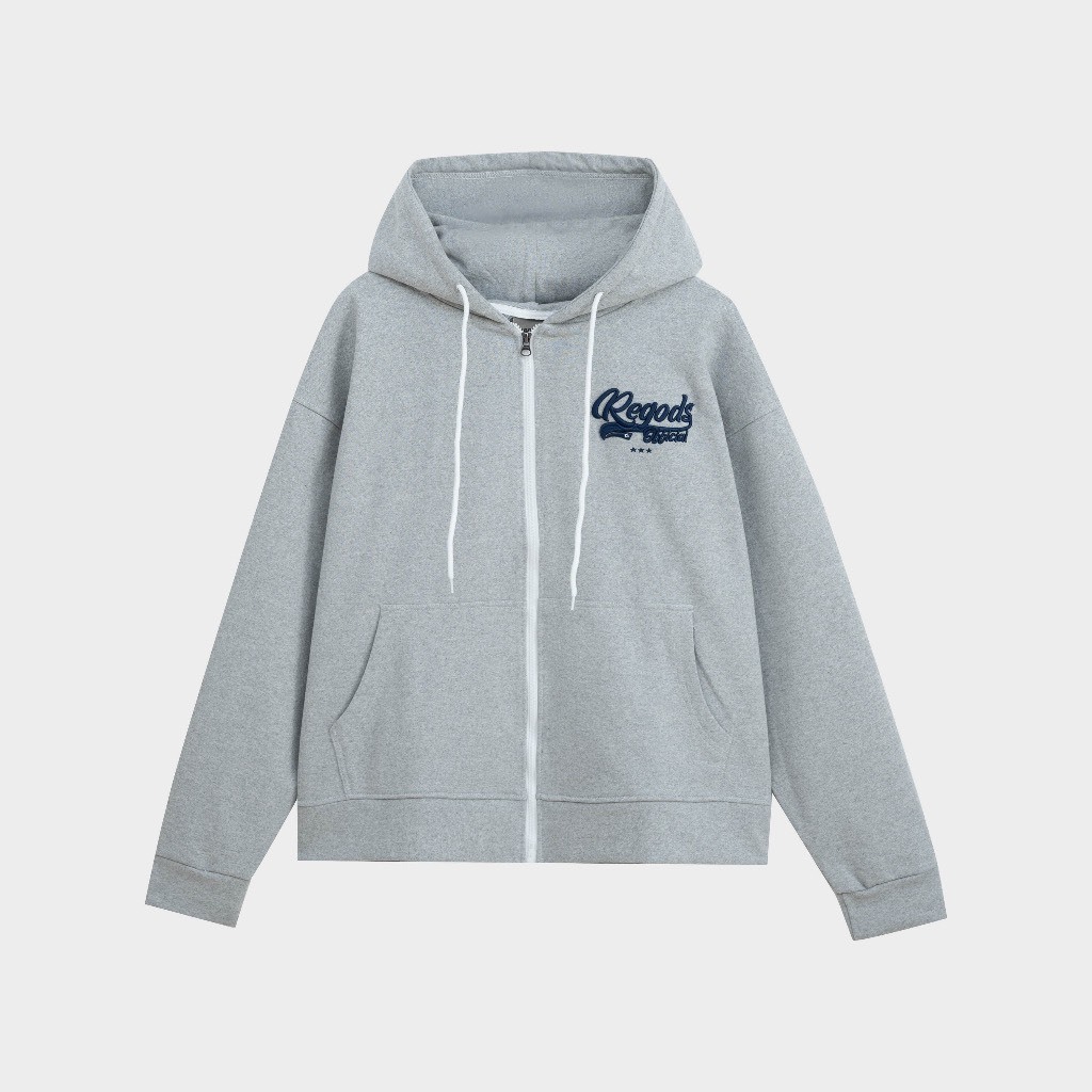 ÁO HOODIE ZIP CHẤT LIỆU NỈ BÔNG SIÊU DÀY 2017 MÀU XÁM SIÊU XINH