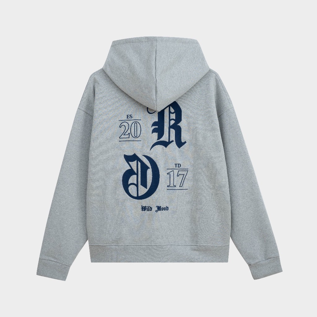 ÁO HOODIE ZIP CHẤT LIỆU NỈ BÔNG SIÊU DÀY 2017 MÀU XÁM SIÊU XINH