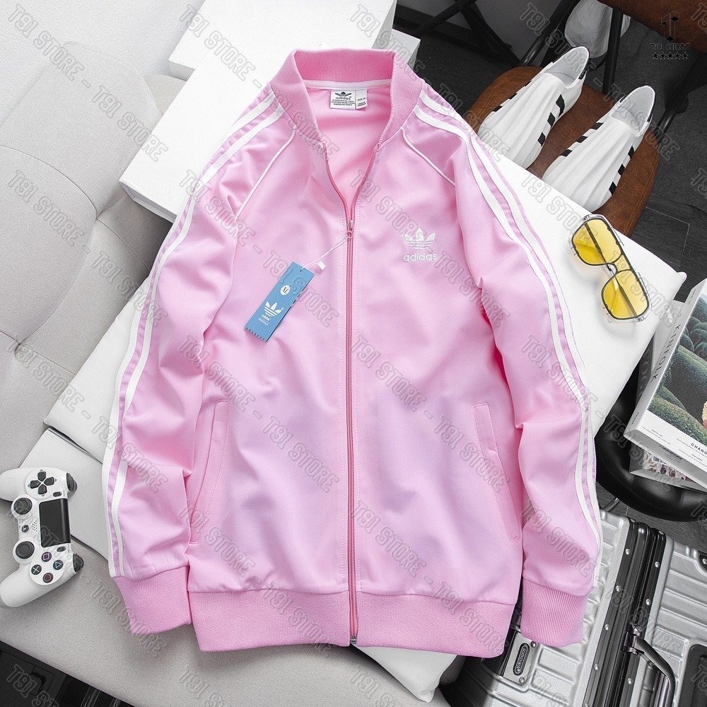 Áo Bomber SST Adidas Thêu Logo Chât Poly Co Giãn 4C Cao Cấp