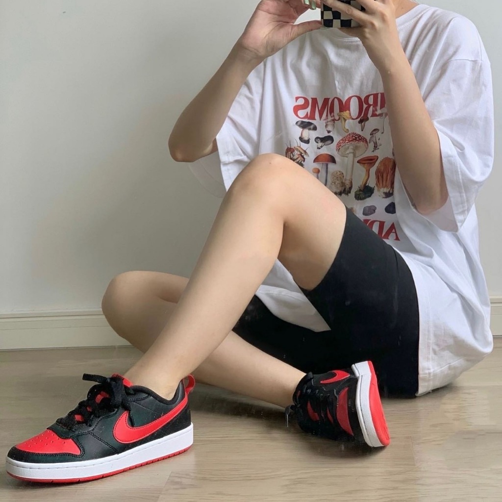 Giày NIKE COURT BOROUGH LOW "BRED"