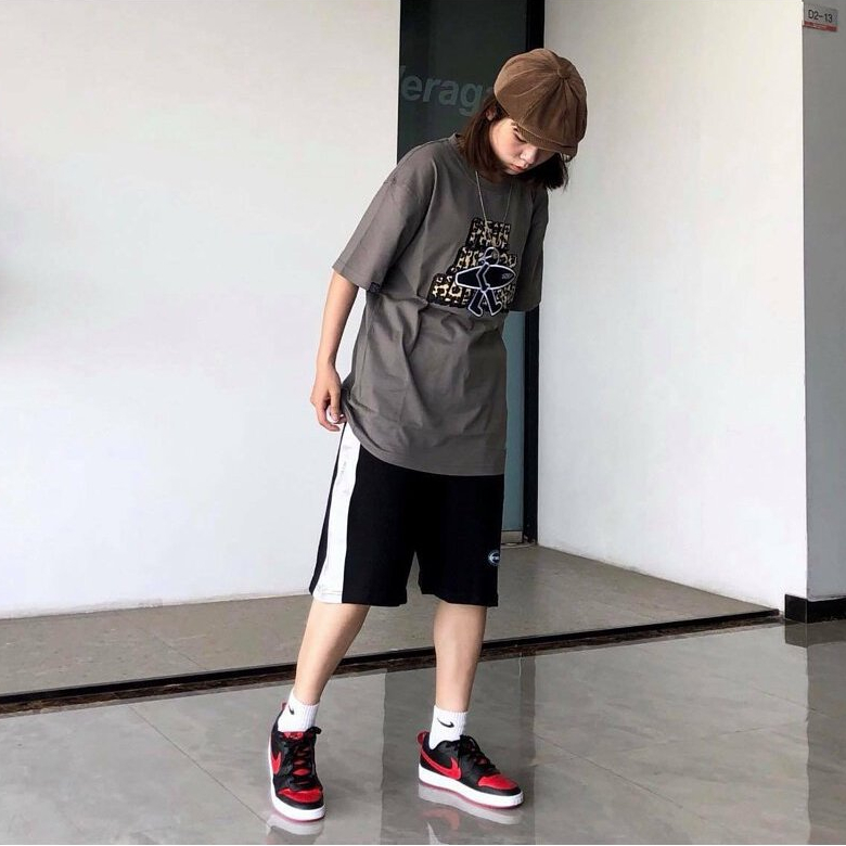 Giày NIKE COURT BOROUGH LOW "BRED"