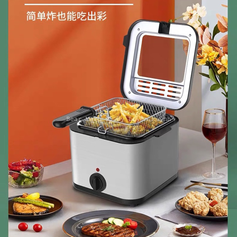 NỒI CHIÊN NGẬP DẦU KAISSA /MISU GL 8821 - NỒI ĐIỆN CHIÊN CÁ VIÊN - KHOAI TÂY 2,5L