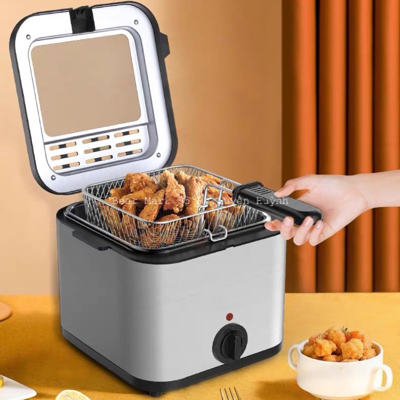 NỒI CHIÊN NGẬP DẦU KAISSA /MISU GL 8821 - NỒI ĐIỆN CHIÊN CÁ VIÊN - KHOAI TÂY 2,5L