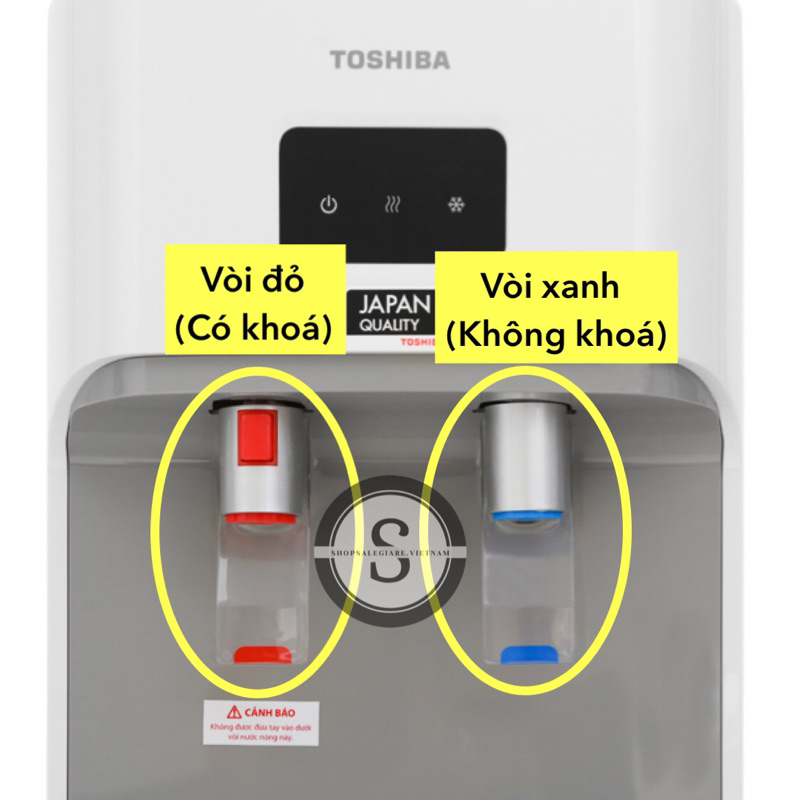 Vòi cây nước nóng lạnh Toshiba RWF-W1669BV(K1) chính hãng