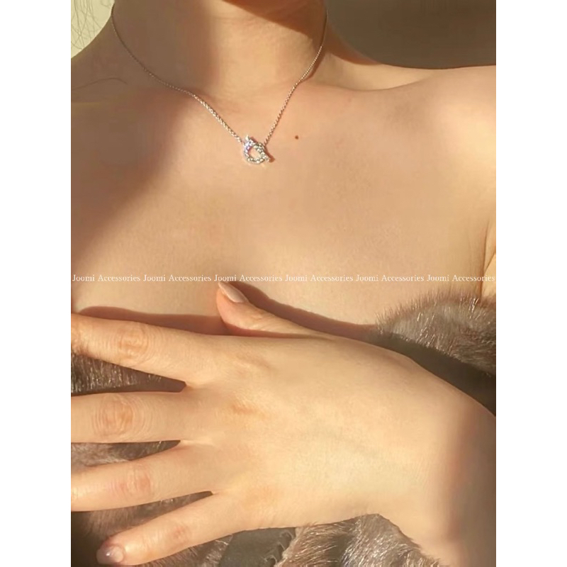 Vòng Cổ, Dây Chuyền, Khuyên tai Heermes đá zircon titan cao cấp không đen gỉ