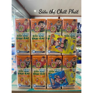 Vỉ sữa trái cây kun hương cam 180ml