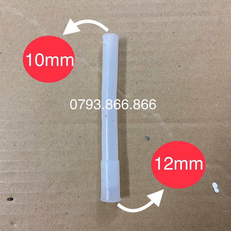 Ống silicon dẫn nước cây nước nóng lạnh chịu nhiệt (ống loại thẳng 10-12)