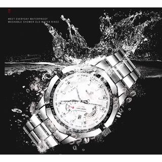 Đồng Hồ Nam Weiguan Vỏ Thép Không Gỉ Chống Nước Cao Cấp | BigBuy360 - bigbuy360.vn