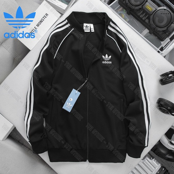 Áo Bomber SST Adidas Thêu Chữ Chất Poly Co Giãn 4 C cao cấp