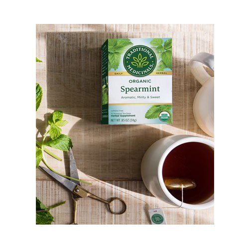Trà hữu cơ Spearmint - Traditional Medicinals - 16gói