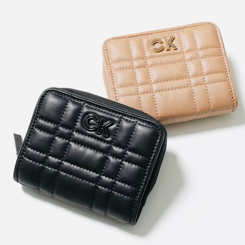 Ví calvin chần khoá kéo