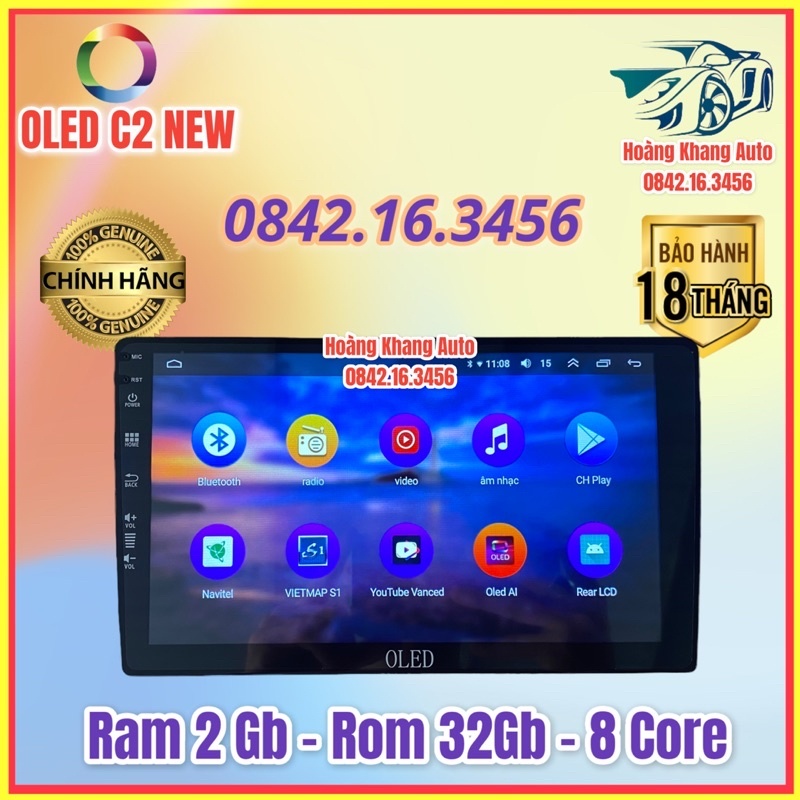 Màn hình Android OLED C2 New Theo Xe HONDA CITY 2014 - 2020, 10 inch kèm dưỡng và jack zin theo xe