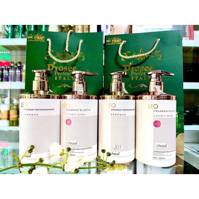 Gội xả chuyên sâu, siêu mềm mượt LEO Fragrant C'bacol 450mlx2