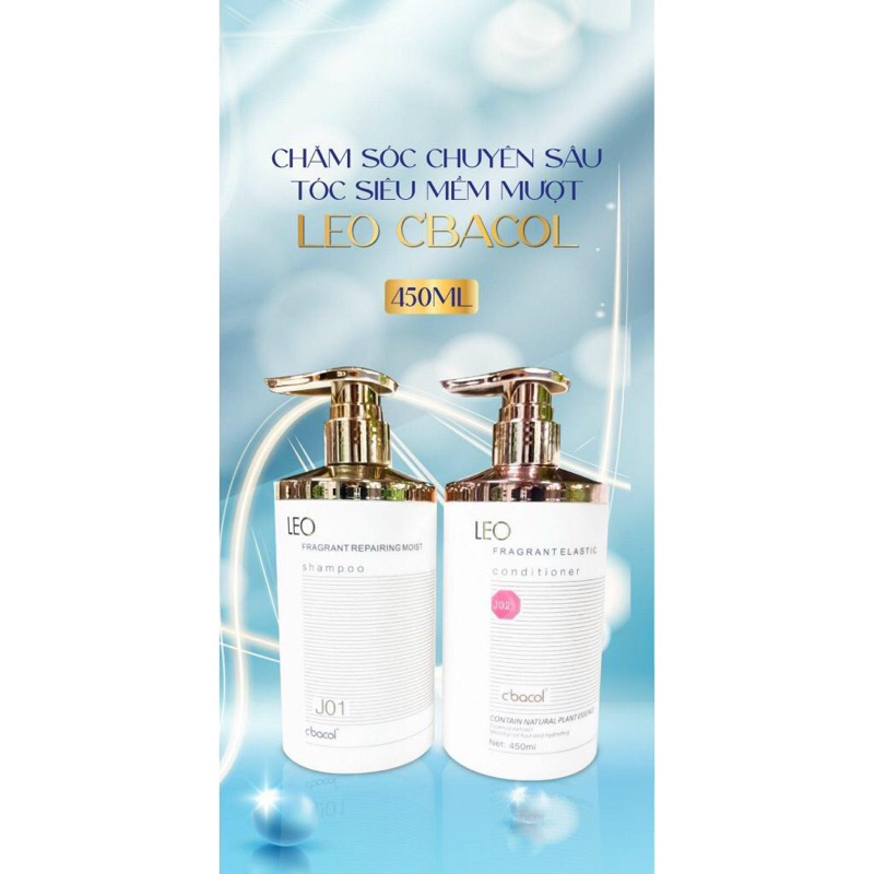 Gội xả chuyên sâu, siêu mềm mượt LEO Fragrant C'bacol 450mlx2
