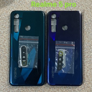 Bộ vỏ Realme 5 Pro kèm kính camera,nút bấm