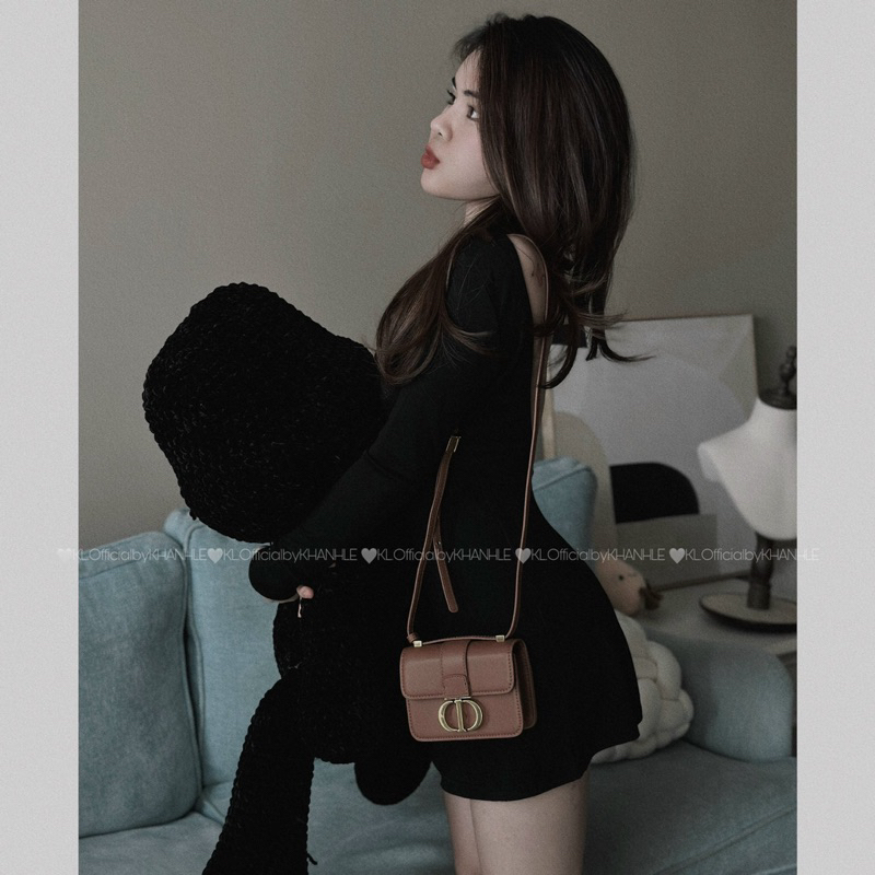 Váy Body Dài Tay Khoét Eo Khánh Lê