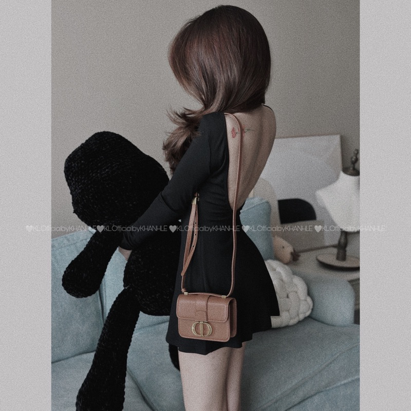 Váy Body Dài Tay Khoét Eo Khánh Lê