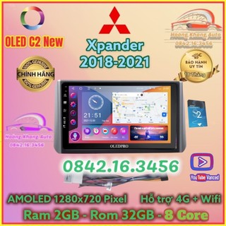 Màn hình Android OLED C2 Xpander 2018 - 2023 ( kèm dưỡng và tất cả các jack theo xe)