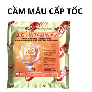 100g Vitamin K cầm máu, bổ máu cho chó, mèo, gà, vịt, ngan, trau, bò, lợn
