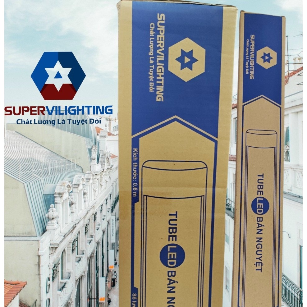 Bóng đèn led tuýp SuperVilighting, MS BN30-60-120 ánh sáng trắng, bóng điện, bóng đèn tiết kiệm điện