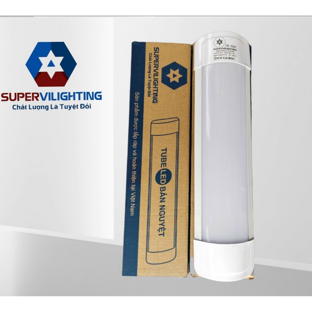 Bóng đèn led tuýp SuperVilighting, MS BN30-60-120 ánh sáng trắng, bóng điện, bóng đèn tiết kiệm điện