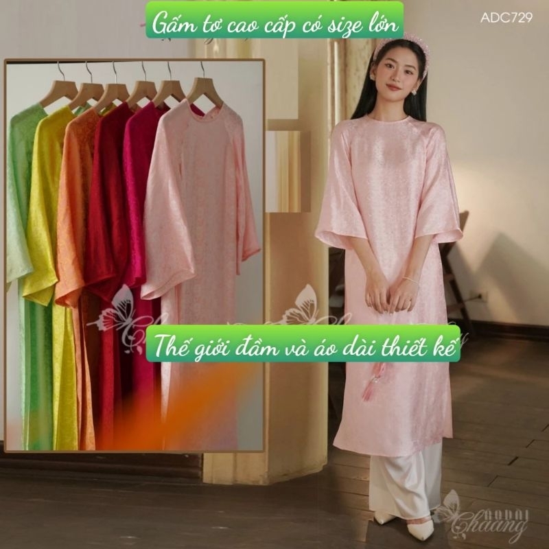 Áo dài gấm cao cấp đủ size
