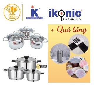 Bộ nồi inox 304 cao cấp Ikonic IK5501/5502 bền bỉ - sang trọng - hiện đại