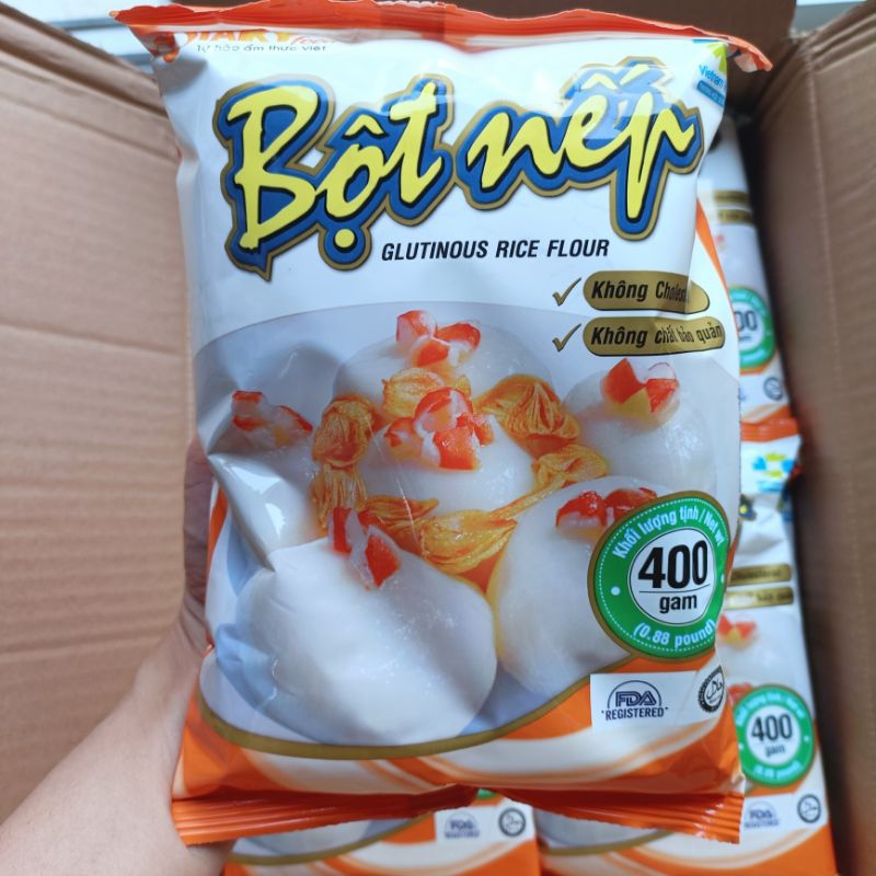Bột nếp Taiky gói 400gr date mới