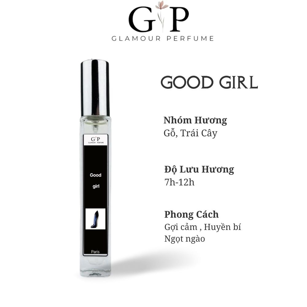 Nước hoa nữ 10ml Glamour Perfume Good Girl Gợi cảm, Huyền bí, Ngọt ngào