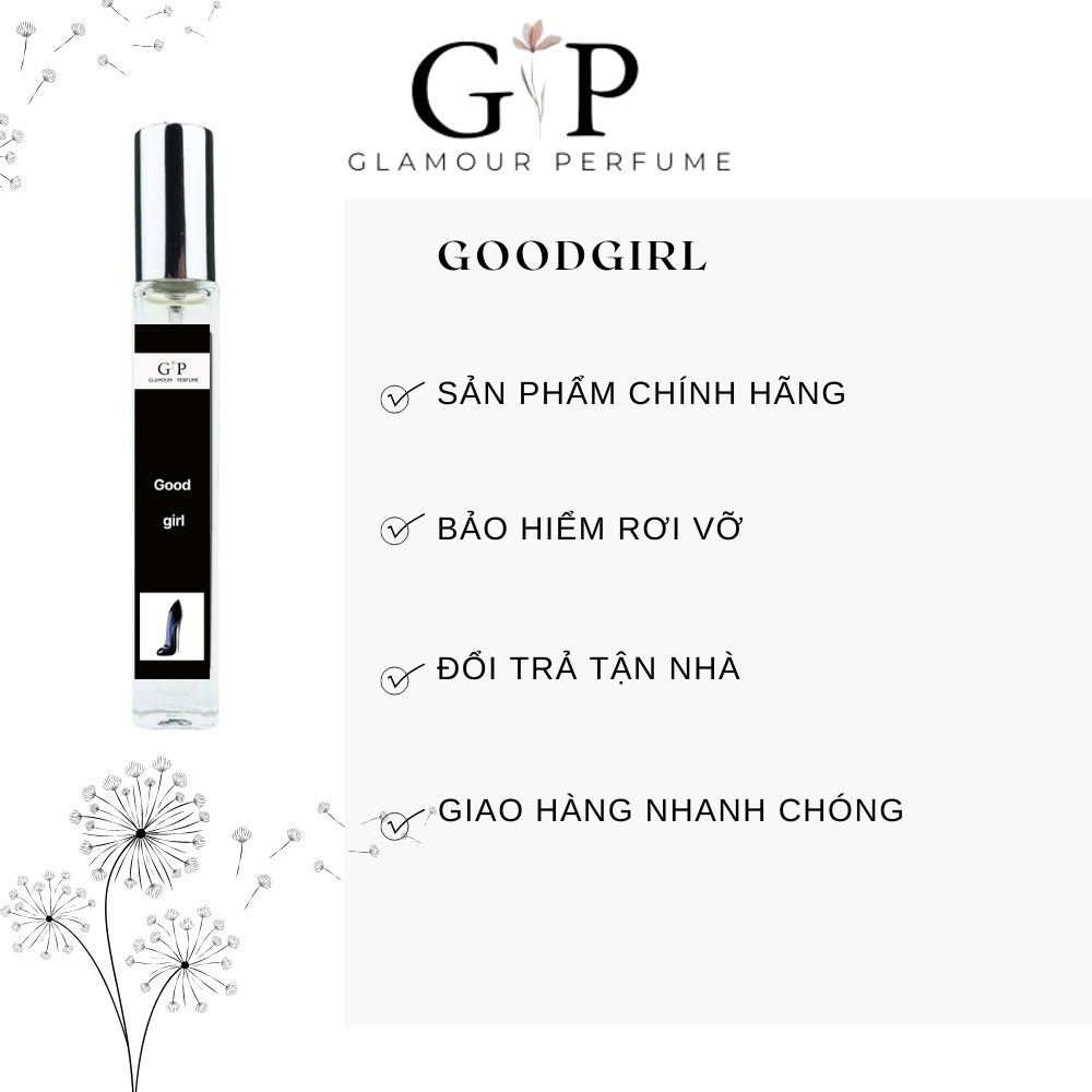 Nước hoa nữ 10ml Glamour Perfume Good Girl Gợi cảm, Huyền bí, Ngọt ngào