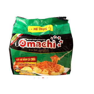 Combo 5 gói mỳ trộn Omachi xốt Spagetti