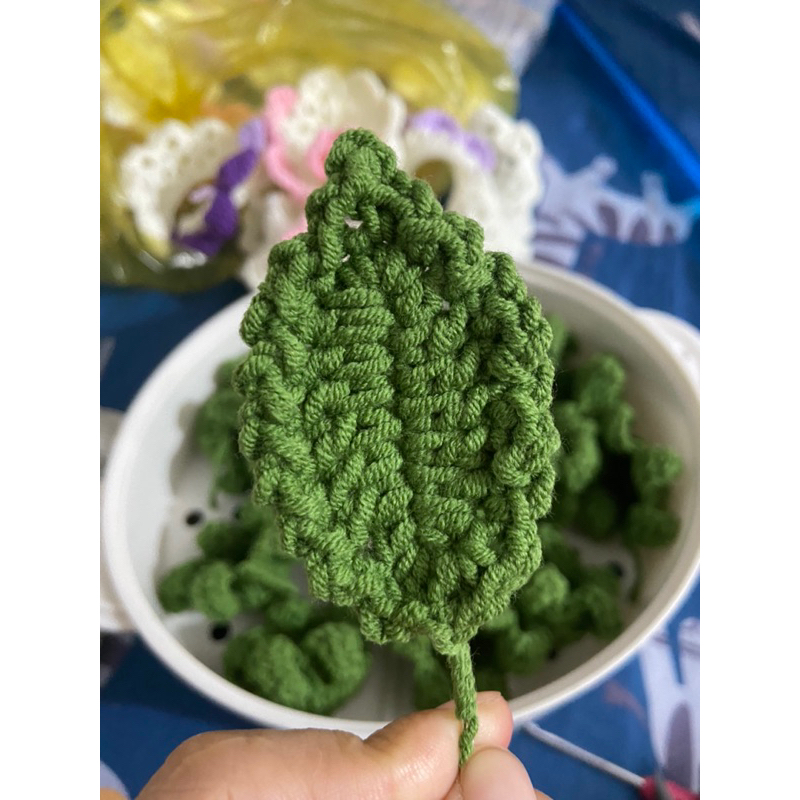 Lá hoa hồng handmade, ib chọn màu