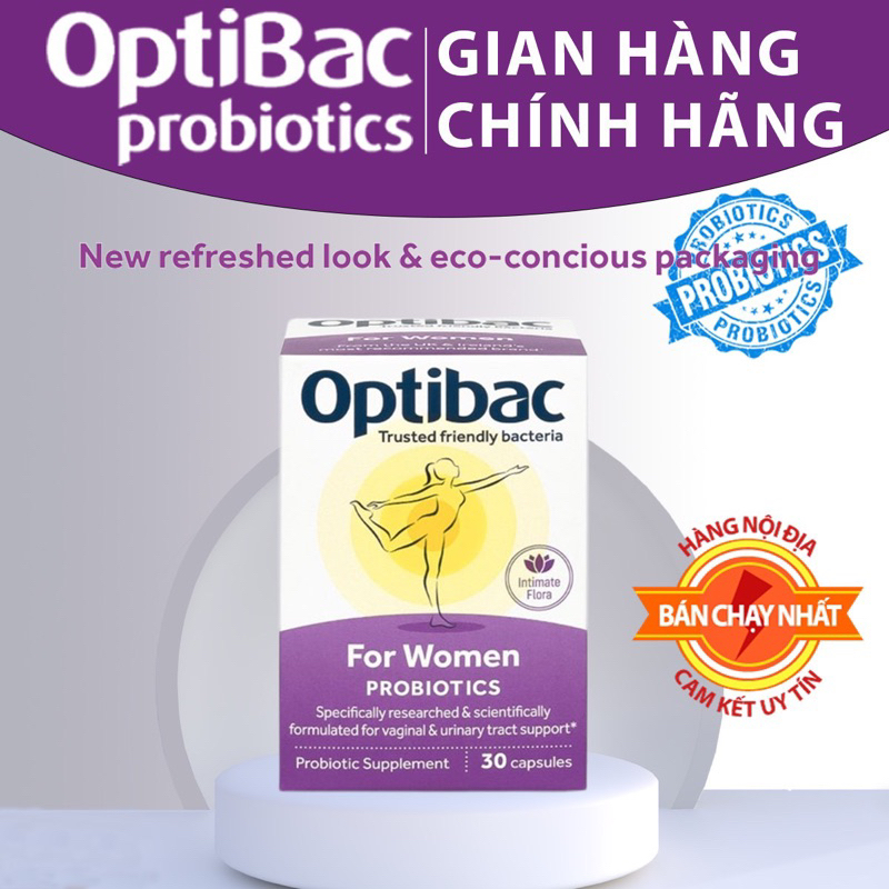 Men vi sinh Optibac tím (Optibac For Women) chuẩn nội địa UK