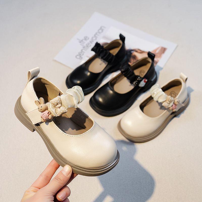 Giày Búp Bê Bé Gái Da Mềm Quai Nhún, Giày Công Chúa Cho Bé Gái Đính Tag Siêu Xinh Size 26-36