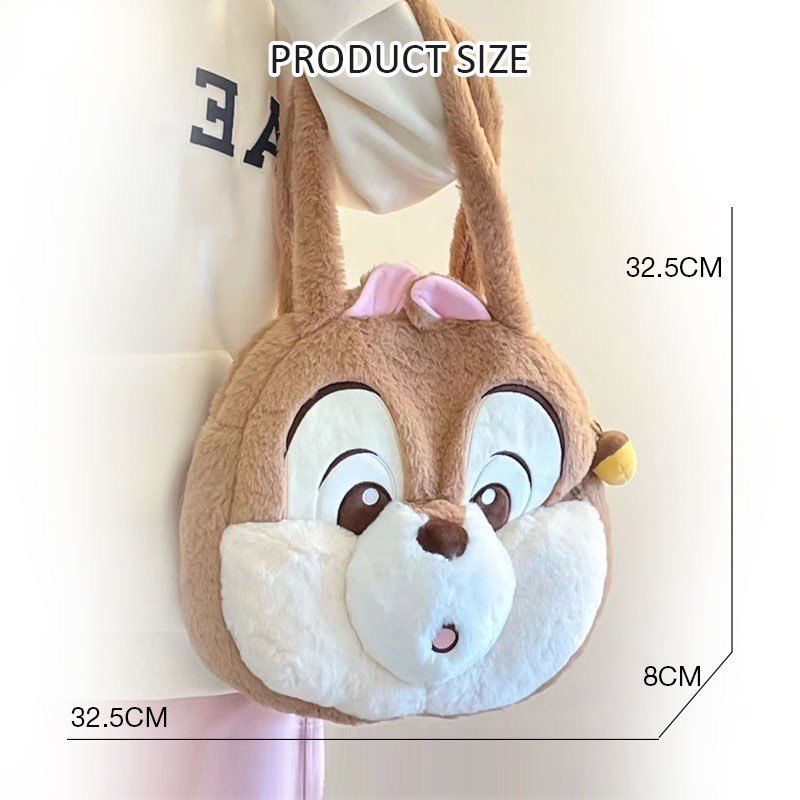 Túi đeo vai size lớn hình Sóc Chip