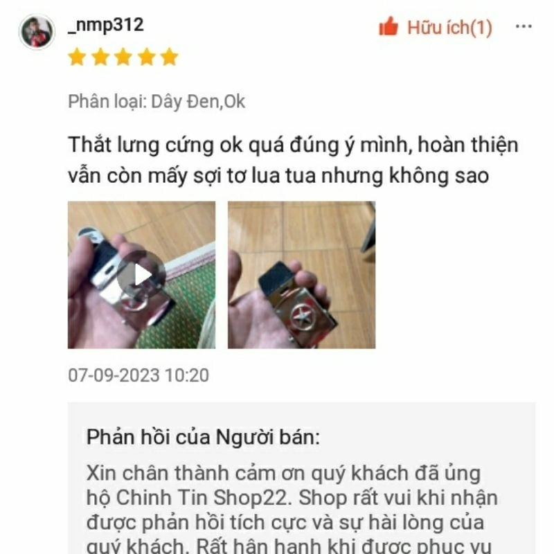 Thắt lưng vải dù 2 màu bền đẹp theo thời gian