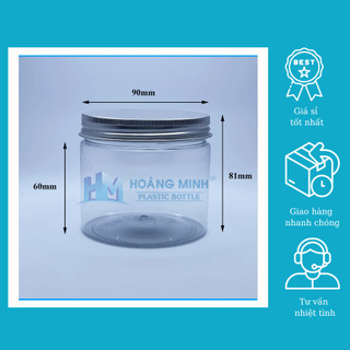 Combo 10 Hũ Nhựa Hộp Nhựa PET 500ml Nắp Nhôm Giá (Sỉ) Xuất Xưởng