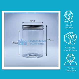 Combo 10 Hũ Nhựa Hộp Nhựa  PET 700ml Nắp Nhôm Giá (Sỉ) Xuất Xưởng