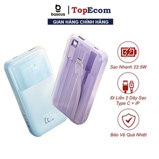 Cục Pin Sạc Dự Phòng 20000mah - 10000mah Baseus Comet Kèm Dây Sạc Nhanh Type C 22.5w 20w Có Màn Hình Hiển Thị