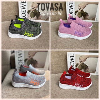 Giày lười bé trai bé gái giày thể thao cổ chun dáng slip on cho bé FORM NHỎ mềm nhẹ KIKE 5112