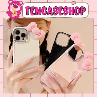[ Có Ip 17 ] Ốp Lưng Ip Basic viền si camera hoạ tiết nơ kitty dành cho ip 12pm/13pm/14pm/15pm - TENCASESHOP [505]