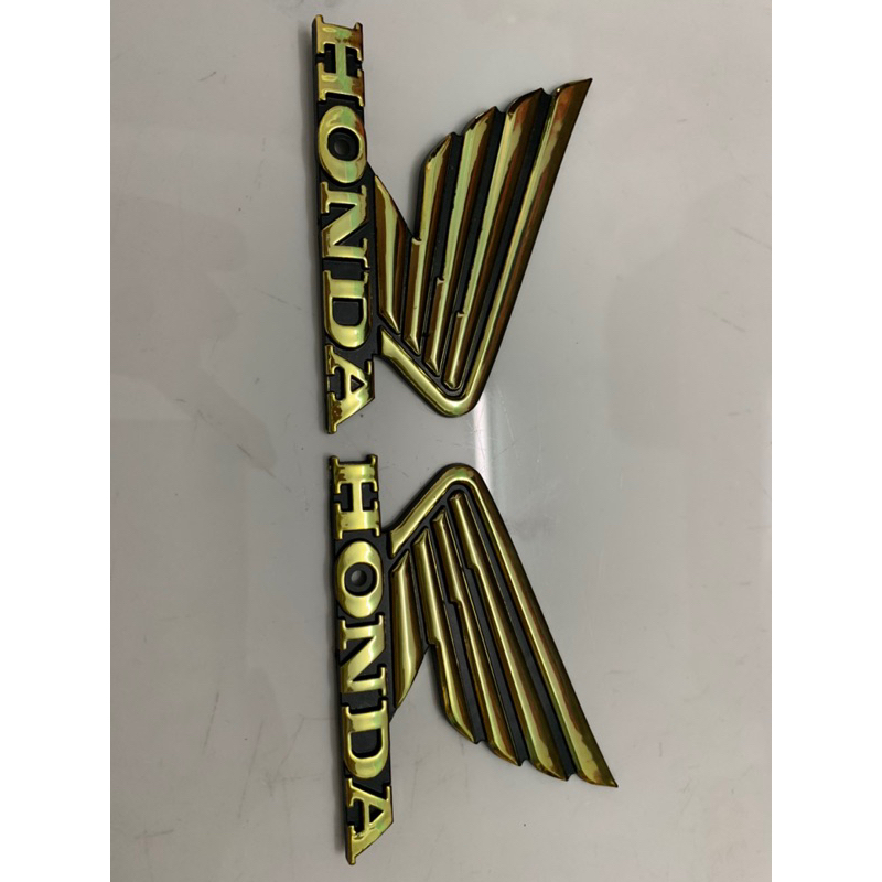 Bộ lô gô cánh chim honda mạ vàng hàng nhập Thái Lan dành trang trí cho tất cả các dòng xe honda