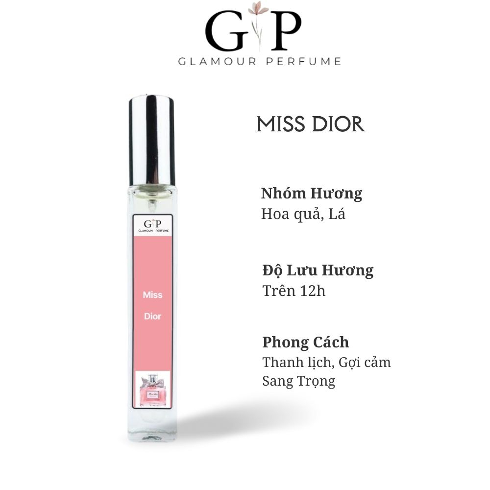 Nước hoa nữ 10ml Glamour Perfume Miss Girl Nhẹ nhàng, Nữ tính , Dịu dàng