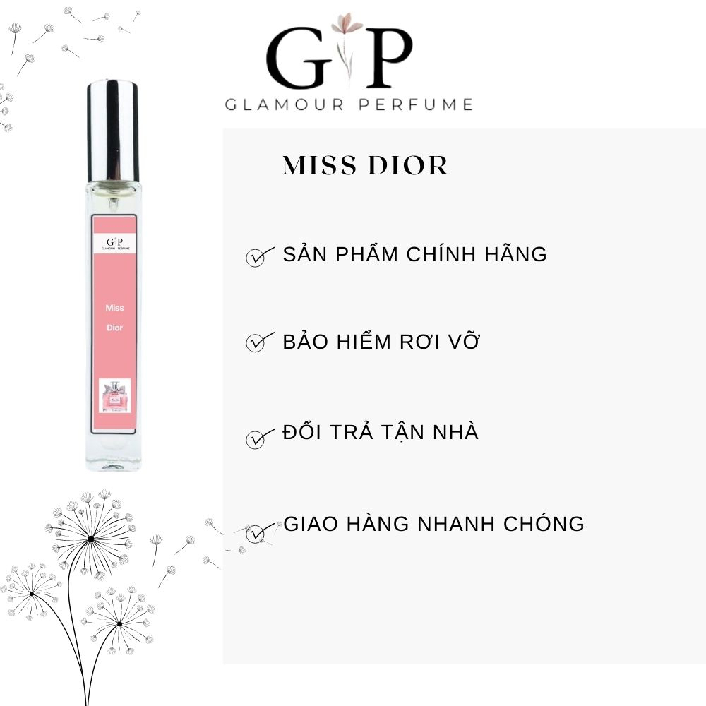 Nước hoa nữ 10ml Glamour Perfume Miss Girl Nhẹ nhàng, Nữ tính , Dịu dàng