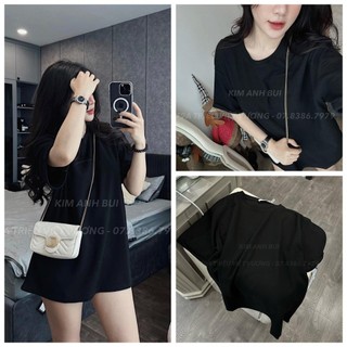 Áo Phông Áo Thun Nữ Tay Lỡ Dáng Thụng Cotton Freesize Bầu Bì 70kg Bon Chen Được mẫu PHONGTRON. D49