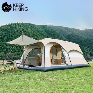 Lều cắm trại picnic cỡ lớn 5-12 người chống nước chống gió không gian rộng rãi chống muỗi -Nâng cấp không gian lớn