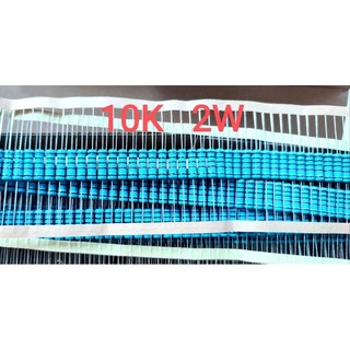 Điện trở 10k 2w 5 vạch màu sai số ± 1% điện trở 10k ohm 2w chất lượng cao chân cắm dip-2