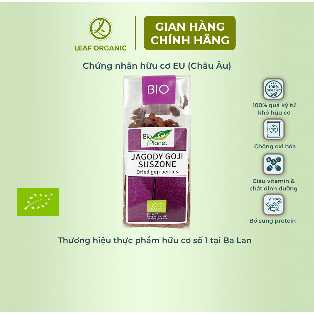 Kỷ tử hữu cơ Bio Planet 100g