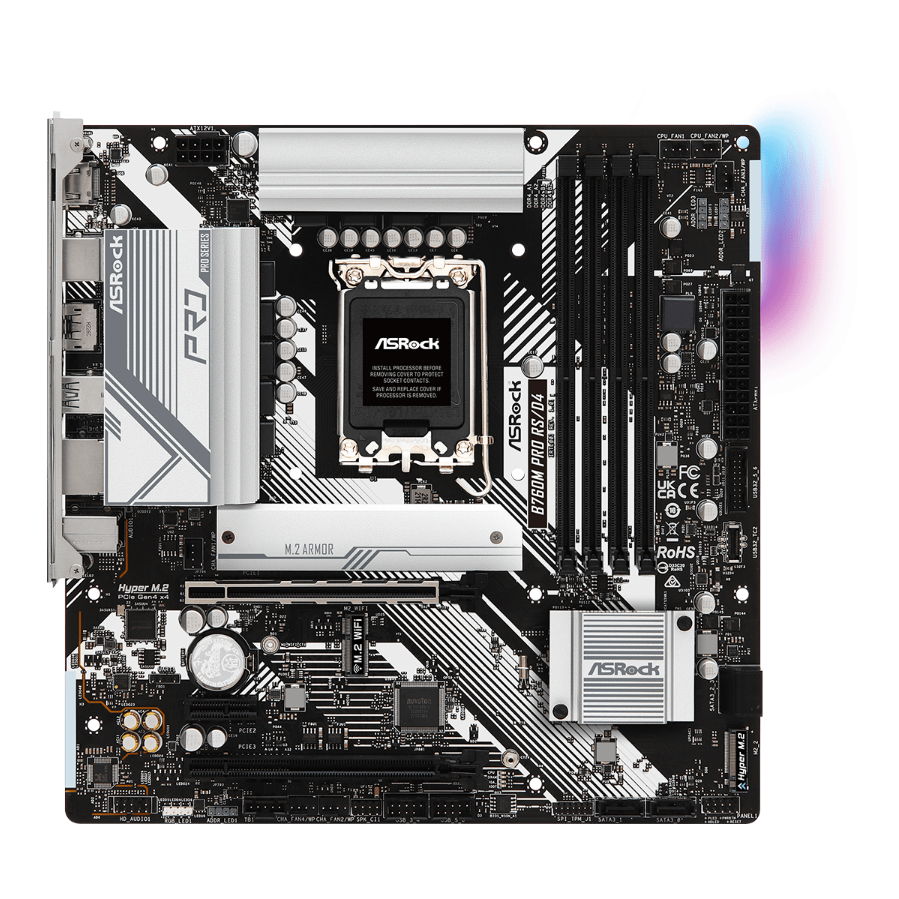 Mainboard Asrock B760M Pro RS D4 - Bảo hành chính hãng 36 Tháng