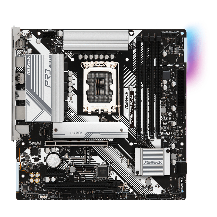 Mainboard Asrock B760M Pro RS D4 - Bảo hành chính hãng 36 Tháng